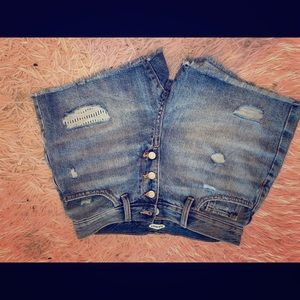 NWOT Girls Ripped Jean Shorts
